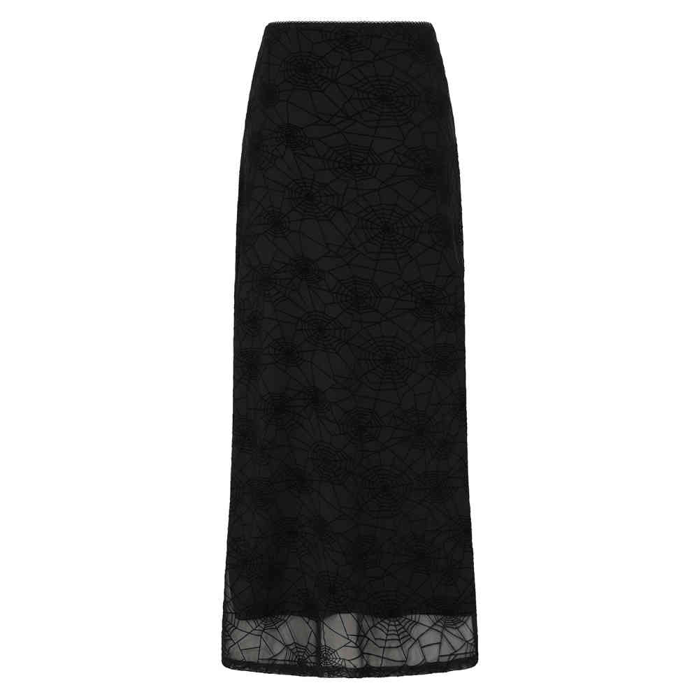 Banned - Seraphina Mesh Lange rok - Zwart